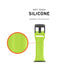 UAG Silicone Scout Strap - Apple Watch 42mm / 44mm / 45mm / Billie Neon Green