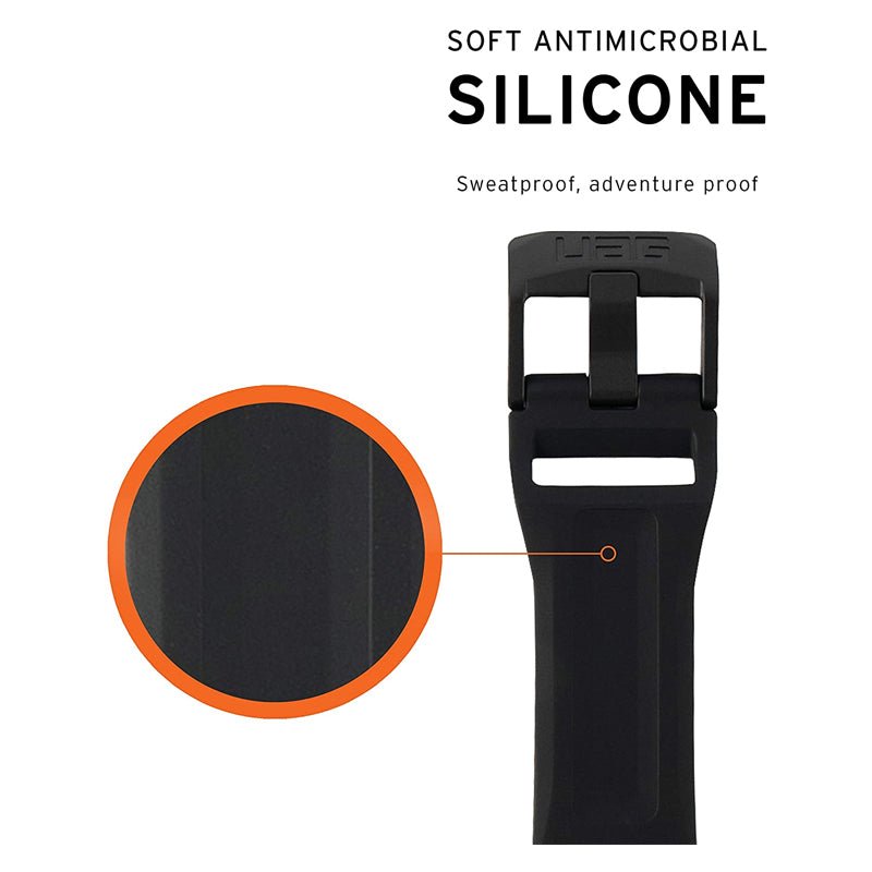UAG Silicone Scout Strap - Apple Watch 42mm / 44mm / 45mm / Black