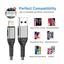 USB A to Lightning Charging Cable - Lightning / Silver / Pack of 3 - Cable