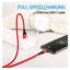 USB A to Type-C Charging Cable - Type-C / Pack of 3 / Red - Cable