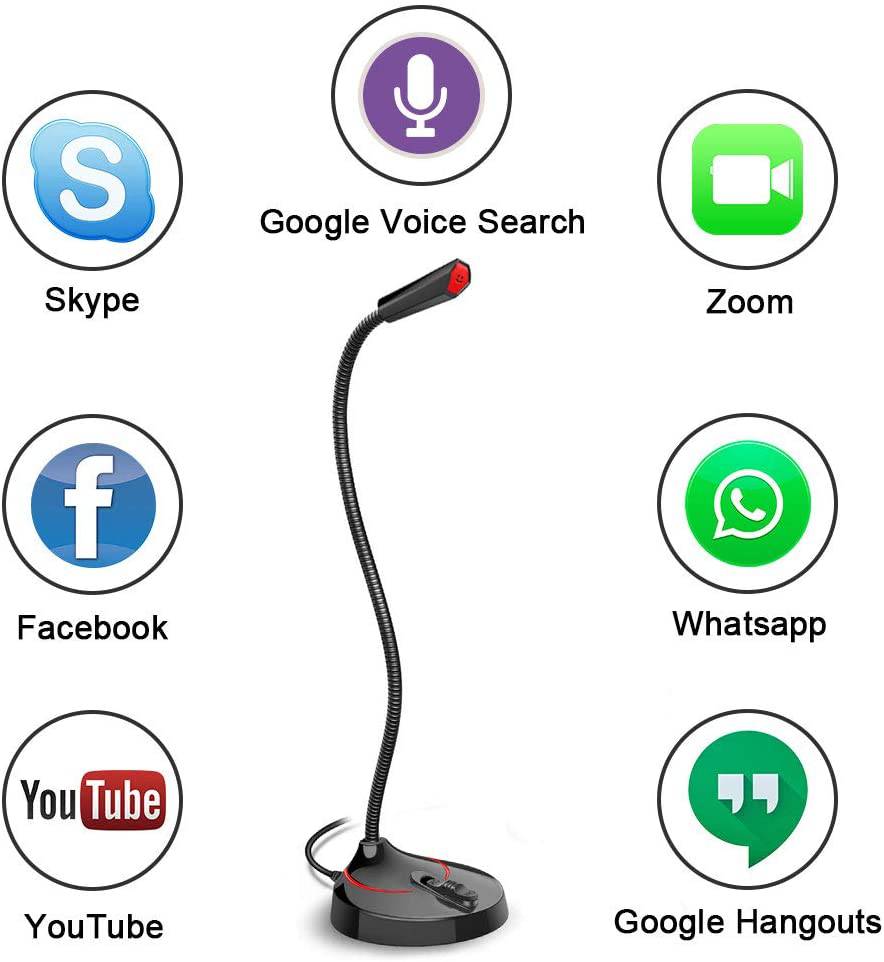 USB Microphone for Computer - USB 2.0 / Black