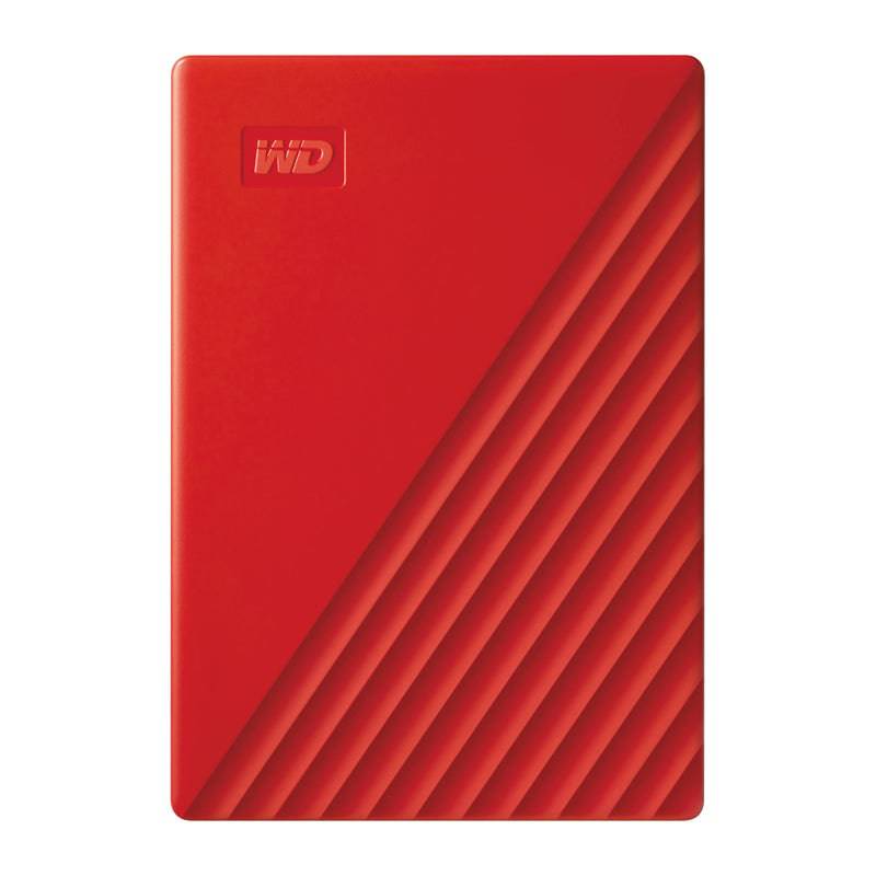WD My Passport - 2TB / USB 3.2 Gen 1 / Red / External Hard Drive