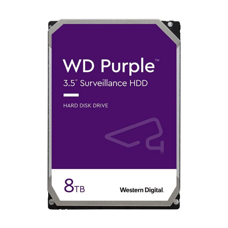 WD Purple Surveillance Hard Drive - 8TB / 3.5-inch / SATA / 128MB Buffer