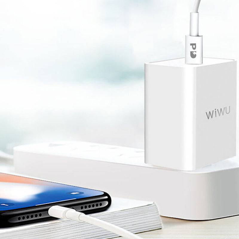 WiWU RY-U56 PD charger Fast Charger Adapter - USB-C / White