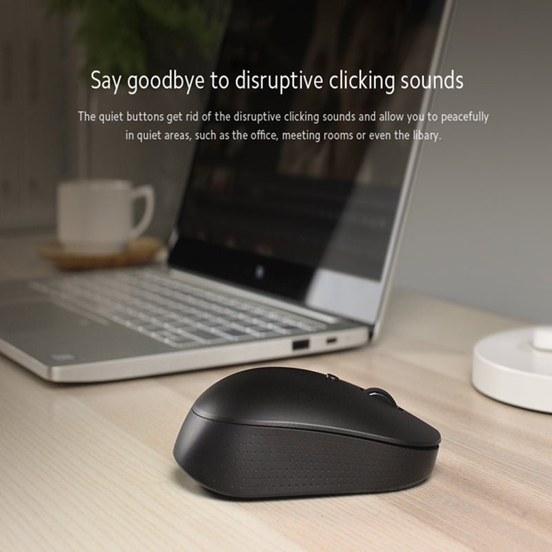 Xiaomi Dual Mode Wireless Mouse Silent Edition - Up to 8m / Bluetooth / USB / Black