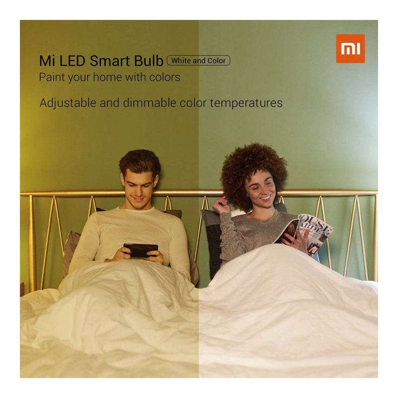 Xiaomi Mi LED Smart Bulb - Wireless / 800 Lumens / White- Pack of 2