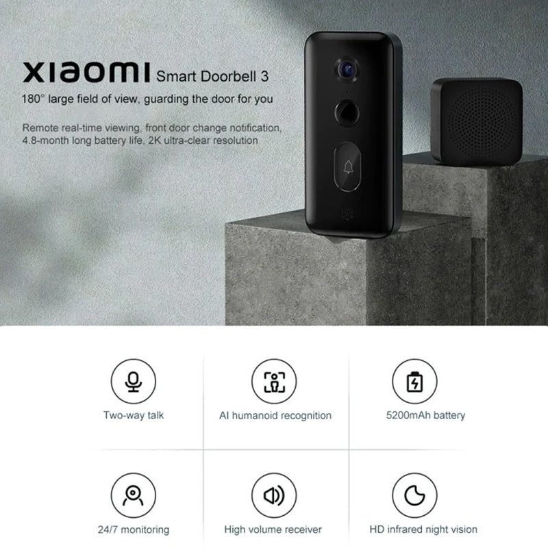 Xiaomi Mi Smart Doorbell 3 - Black