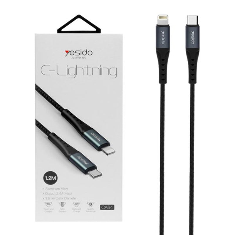 Yesido CA64 Charging Cable - Type-C to Lightning / 1.2 Meters