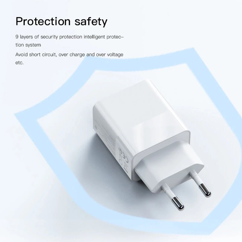 Yesido YC32 Power Adapter - Dual Port / QC3.0 / White