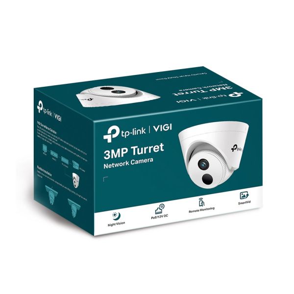 TP-Link VIGI 3MP Turret Network Security Camera - VIGI C400HP
