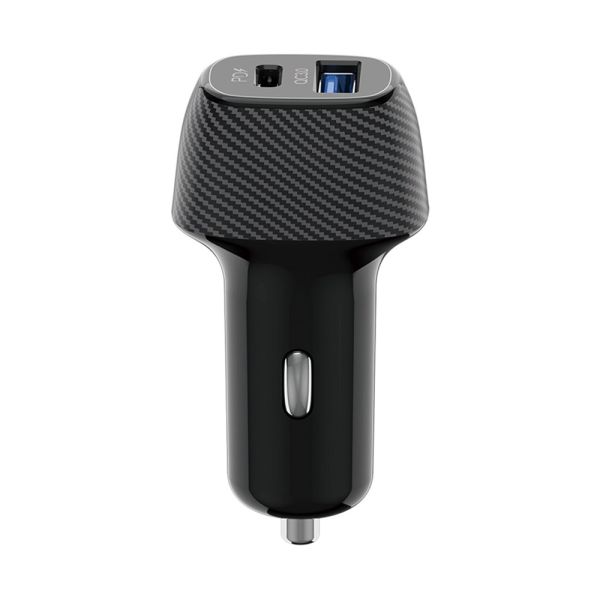 Rockrose Safari PQ PD & QC 3.0 2-Port Car Charger - Black