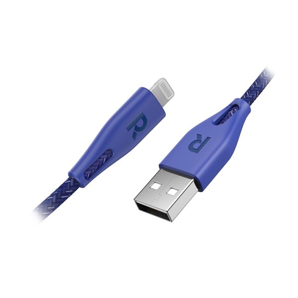 RavPower Cable USB A To Lightning, 3m - Nylon - Blue