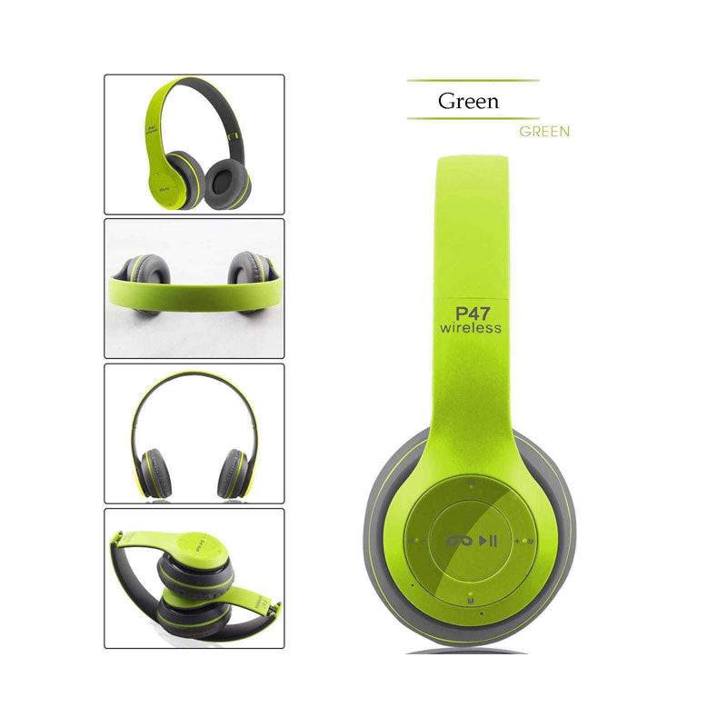 P47 Wireless Headphone - Bluetooth 4.2 / Wireless / Green