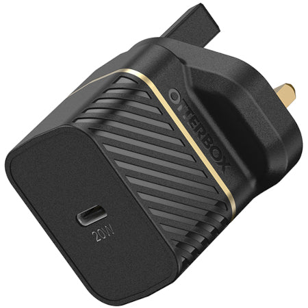 Otterbox UK Wall Charger With Cable - 20W / USB-C to USB-C / 1 Meter / Black