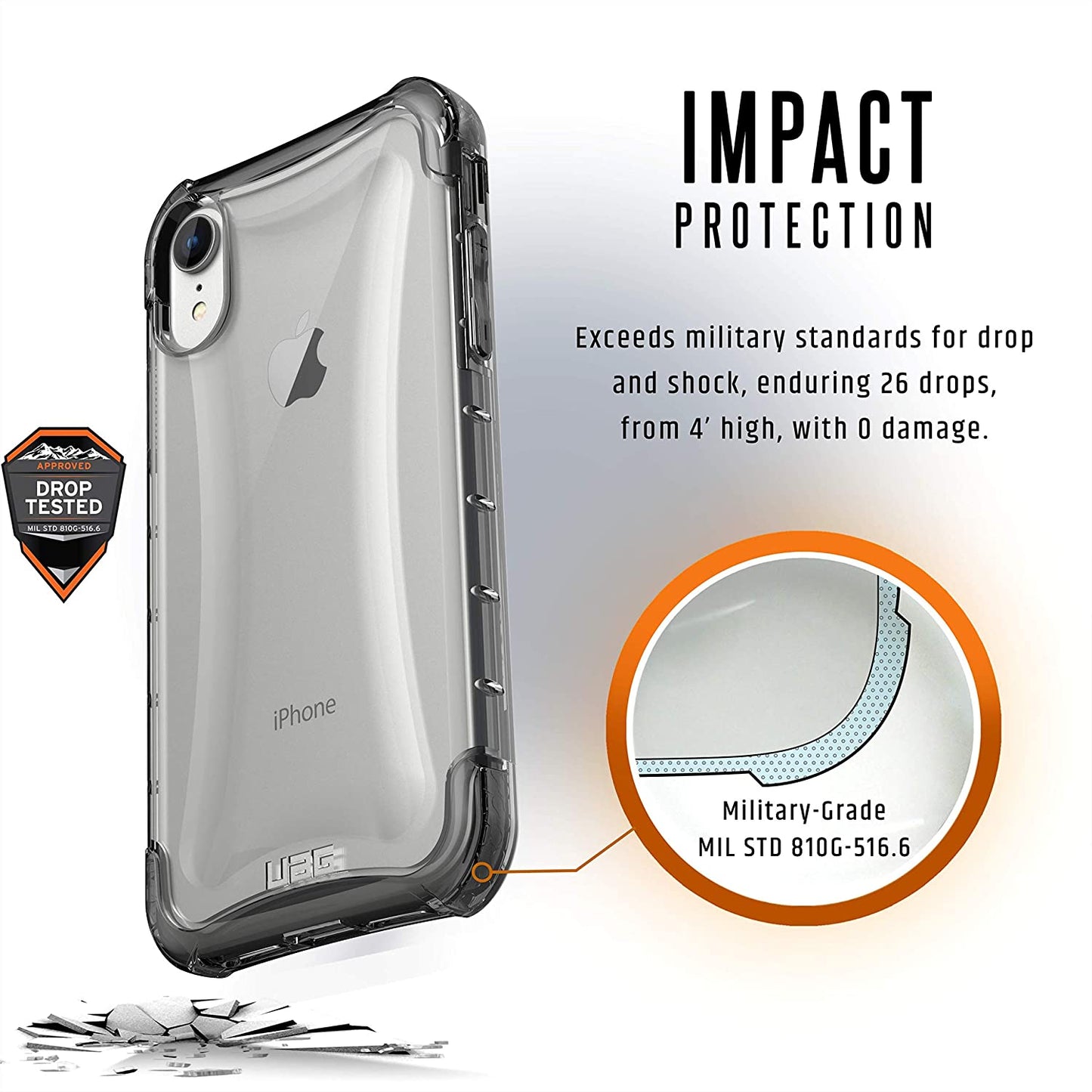 UAG iPhone XR Plyo Case - Ice