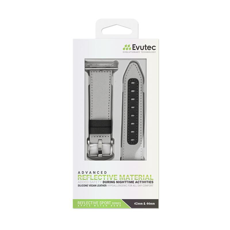 Evutec Apple Watch Band 45mm/44mm/42mm/Ultra Reflective Sport - Starlight