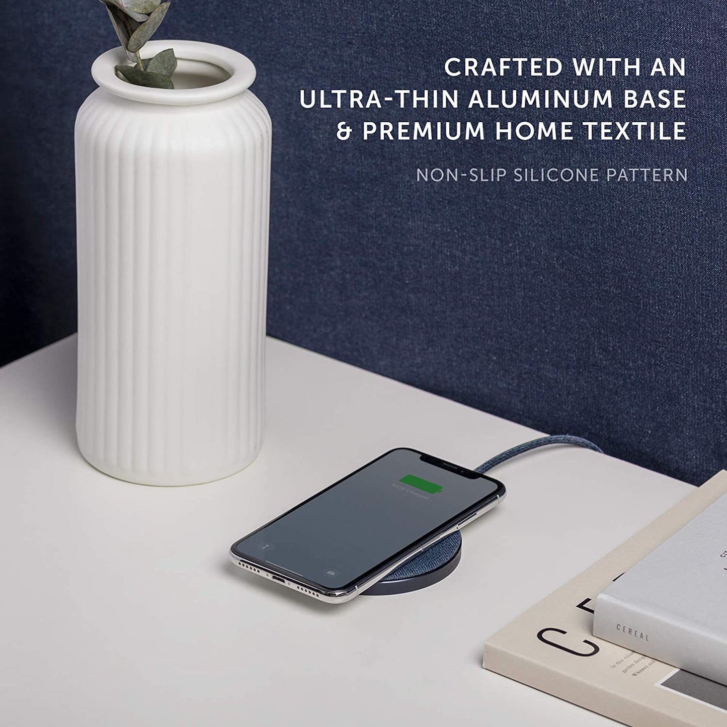 Native Union Drop Wireless Charger Fabric V2 - Indigo