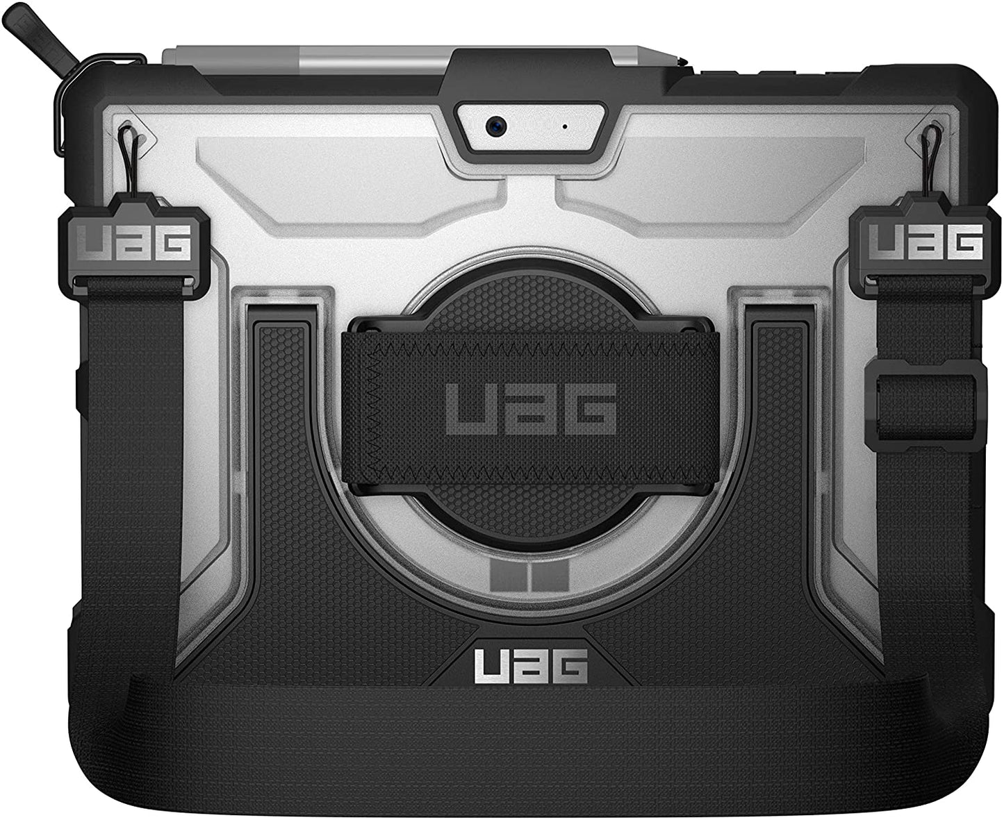 UAG Microsoft Surface Go 1/2/3 Plasma Case with Grip and Shoulder Strap - Ice