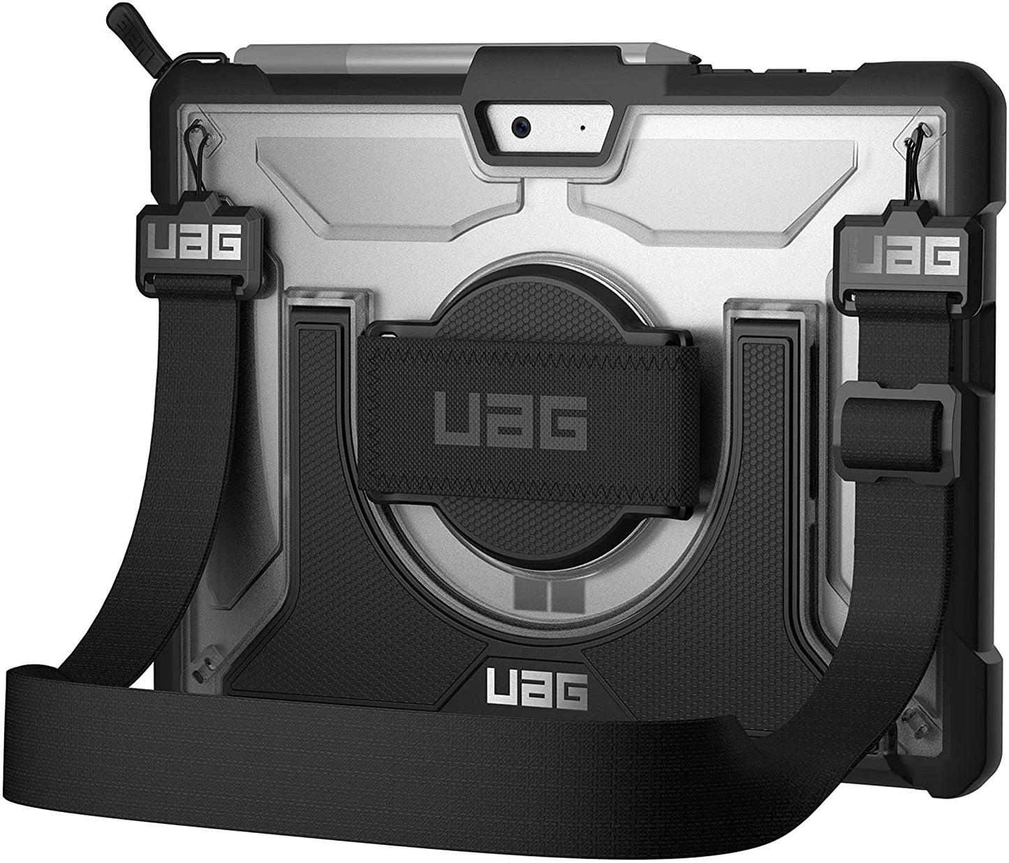 UAG Microsoft Surface Go 1/2/3 Plasma Case with Grip and Shoulder Strap - Ice