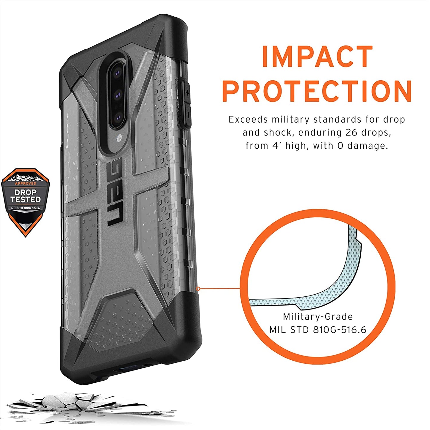 UAG OnePlus 8 Plasma Case - Ash