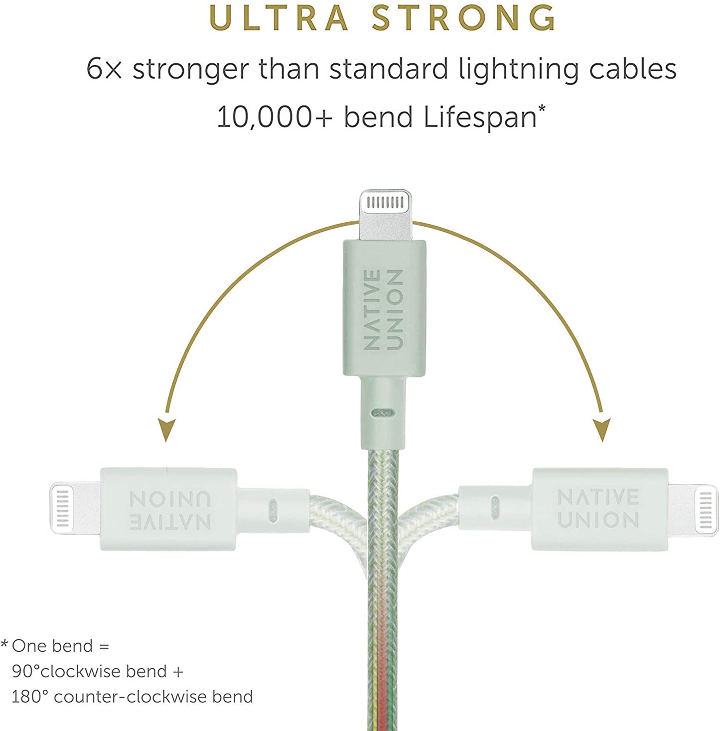 Native Union Belt Cable USB-C to Lightning 1.2M - Sage