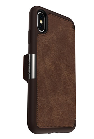 OtterBox iPhone XS Max Strada Folio Case - Espresso Brown