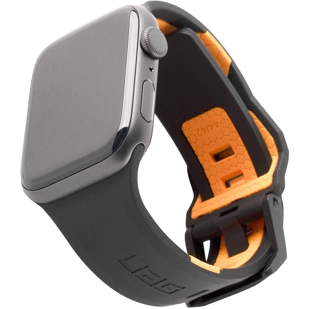 UAG Apple Watch 45mm/44mm/42mm/Ultra Civilian Strap - Black/Orange