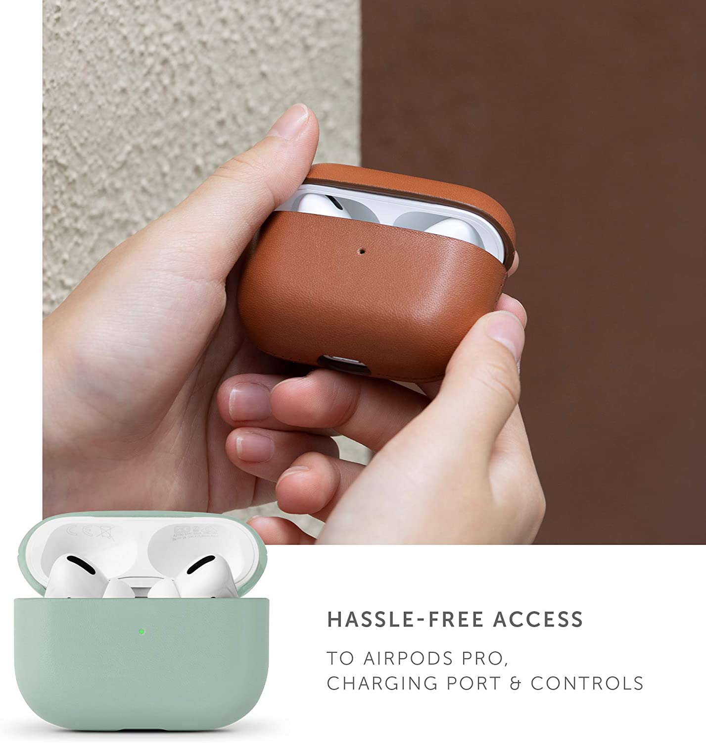 Native Union Leather AirPods Pro Case - Sage