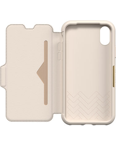 OtterBox iPhone X Strada Folio Case - Soft Opal Pale Beige