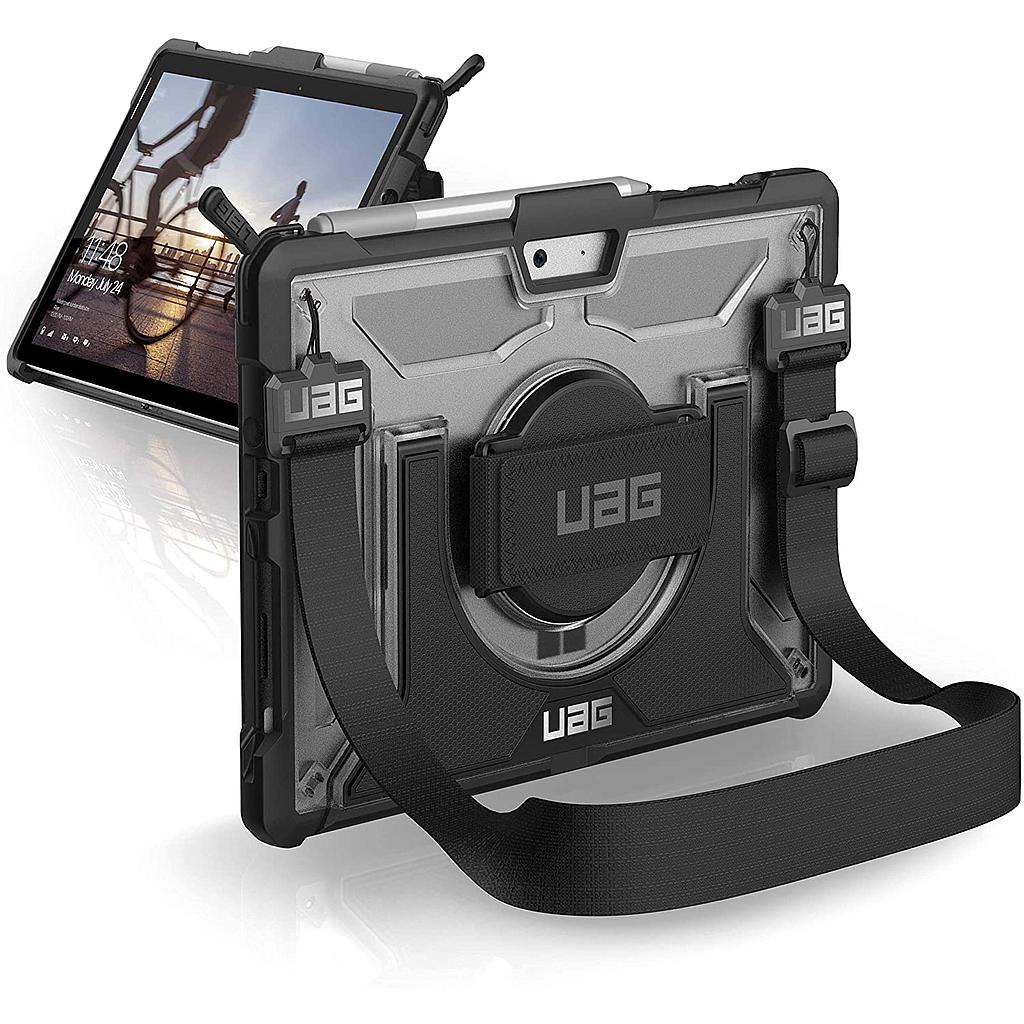 UAG Microsoft Surface Go 1/2/3 Plasma Case with Grip and Shoulder Strap - Ice