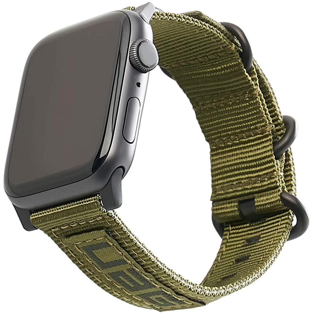 UAG Apple Watch 45mm/44mm/42mm/Ultra Nato Strap - Olive Drab