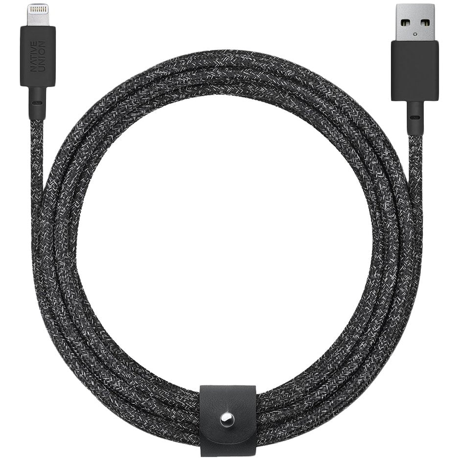 Native Union Belt Cable XL - USB A to Lightning 3M - Cosmos Black