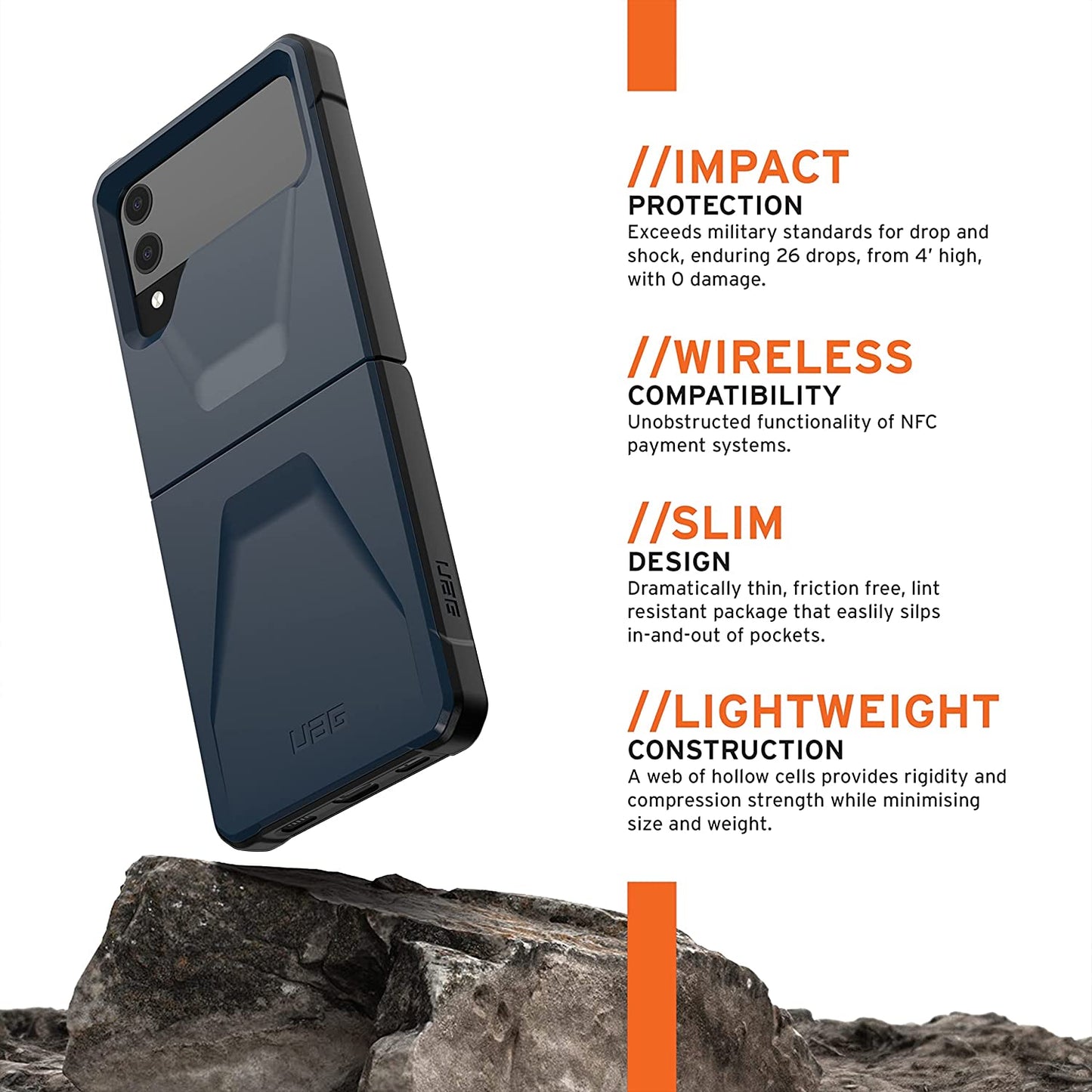 UAG Samsung Galaxy Z Flip 3 Civilian Case - Mallard