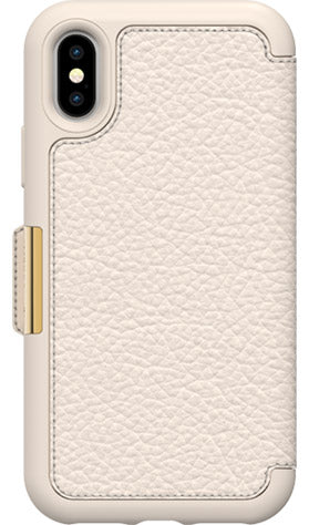 OtterBox iPhone X Strada Folio Case - Soft Opal Pale Beige