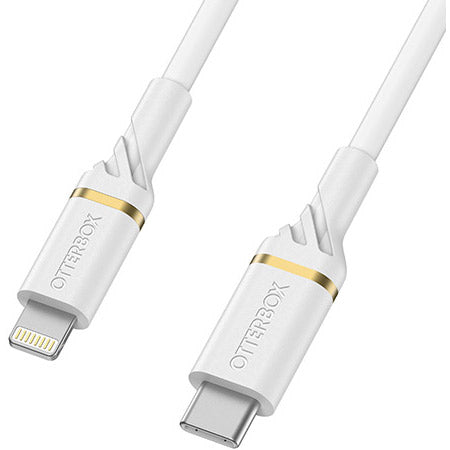 OtterBox Lightning to USB-C Fast Charge Cable - Standard 1 Meter - White