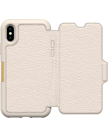 OtterBox iPhone X Strada Folio Case - Soft Opal Pale Beige