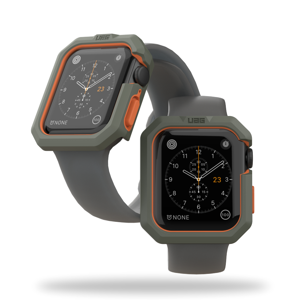 UAG Apple Watch 44mm Series 4/5/6/SE/SE2 Civilian Case - Olive/Orange