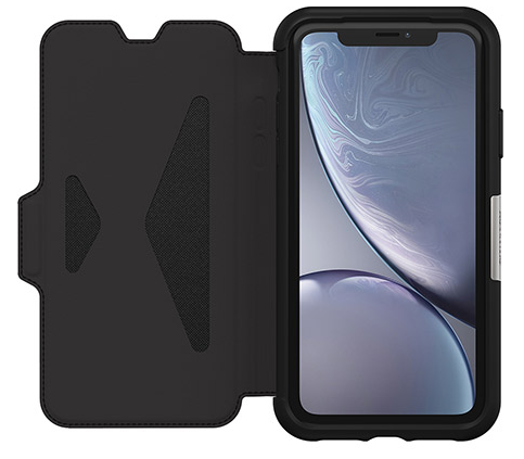 OtterBox iPhone XR Strada Folio Case - Shadow Black