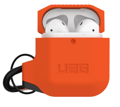 UAG Apple Airpods 1&2 Silicone Case - Orange/Grey