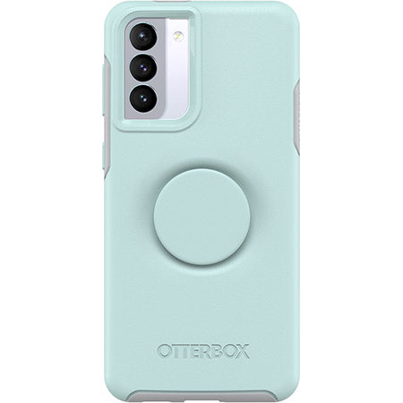 OtterBox Samsung Galaxy S21 Plus Symmetry Otter+Pop Case - Tranquil Waters - blue