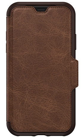 OtterBox iPhone XS Strada Folio Case - Espresso Brown