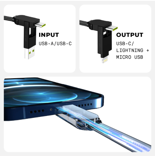 Rolling Square inCharge X Max - 1.5 Meter / Black