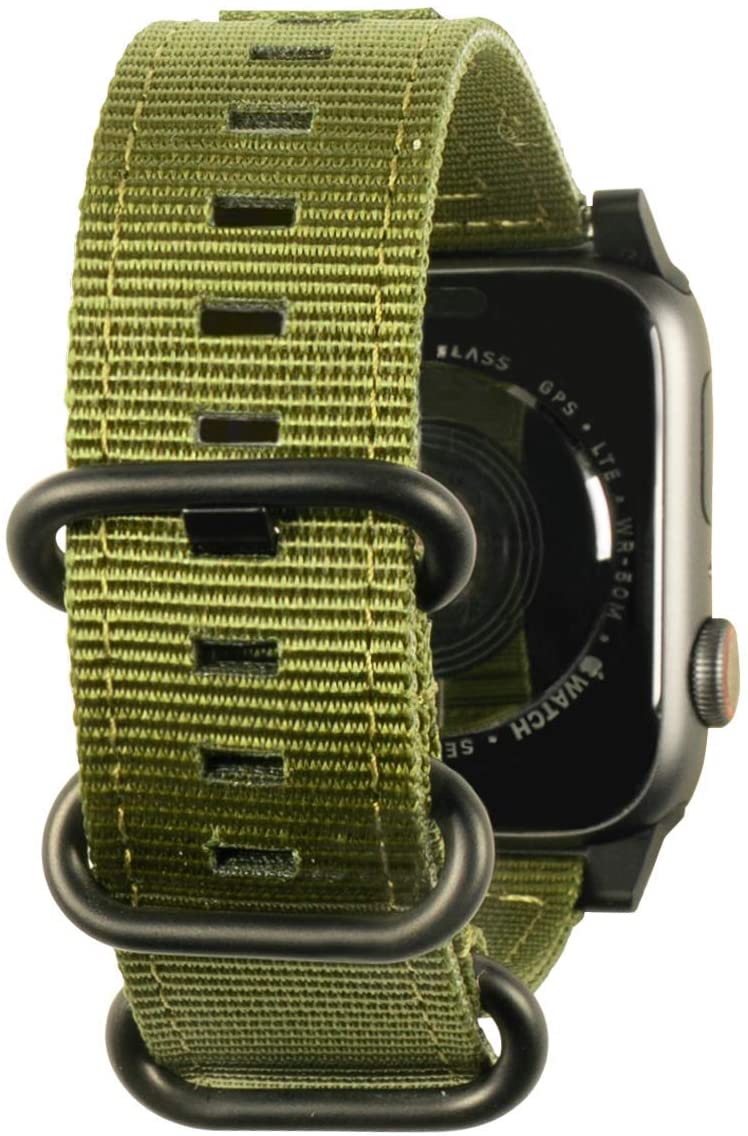 UAG Apple Watch 45mm/44mm/42mm/Ultra Nato Strap - Olive Drab