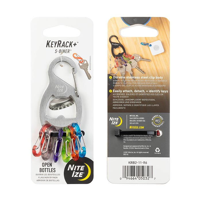 Niteize KeyRack+™ S-Biner® - Stainless Steel - Stainless Steel