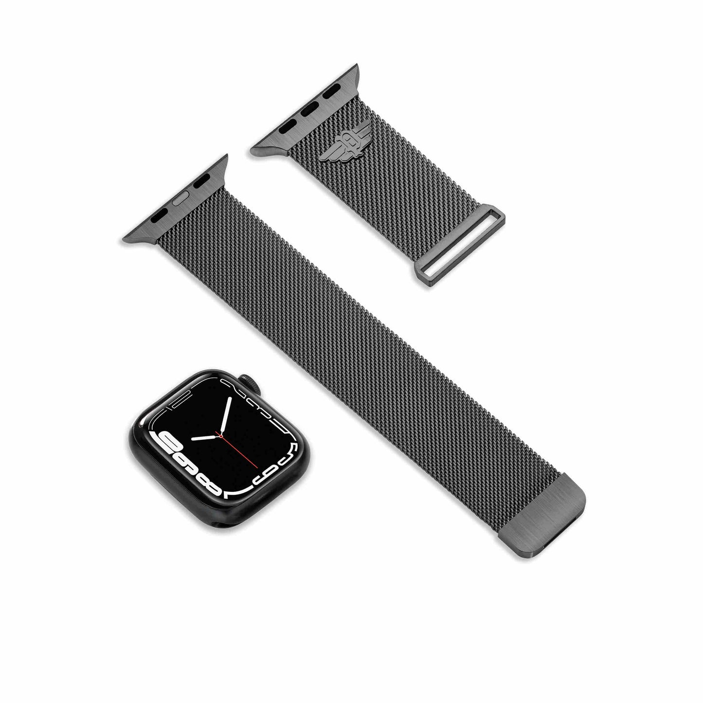 Police Apple Watch Ultra/45/44/42mm Mesh Strap - Black