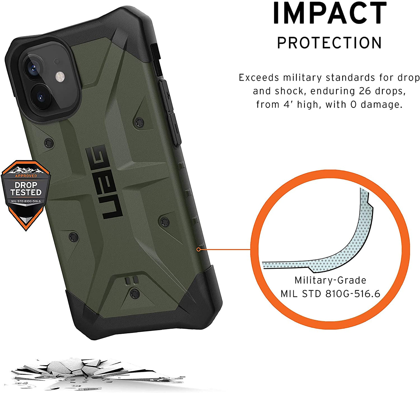 UAG iPhone 12 mini Pathfinder Case - Olive