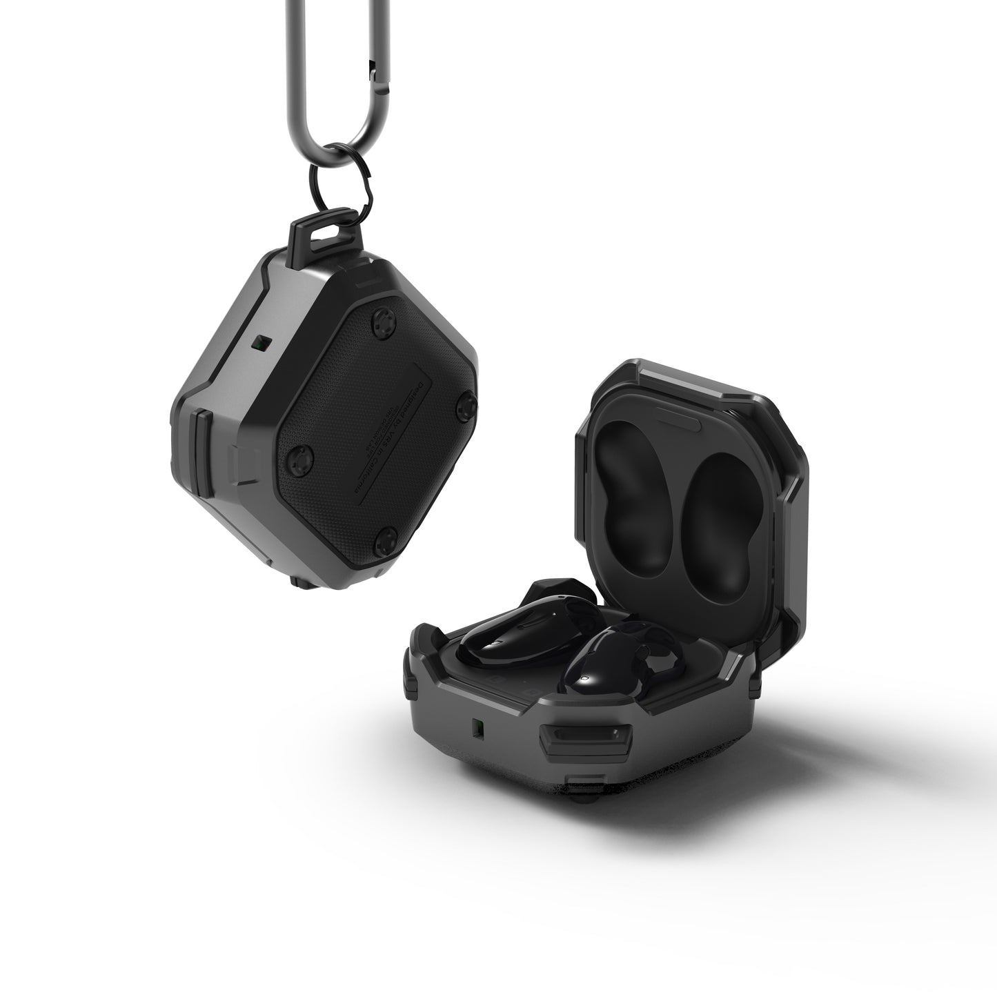 VRS Design Galaxy Buds Live/Buds Pro/Buds 2 Active Case - Metal Black