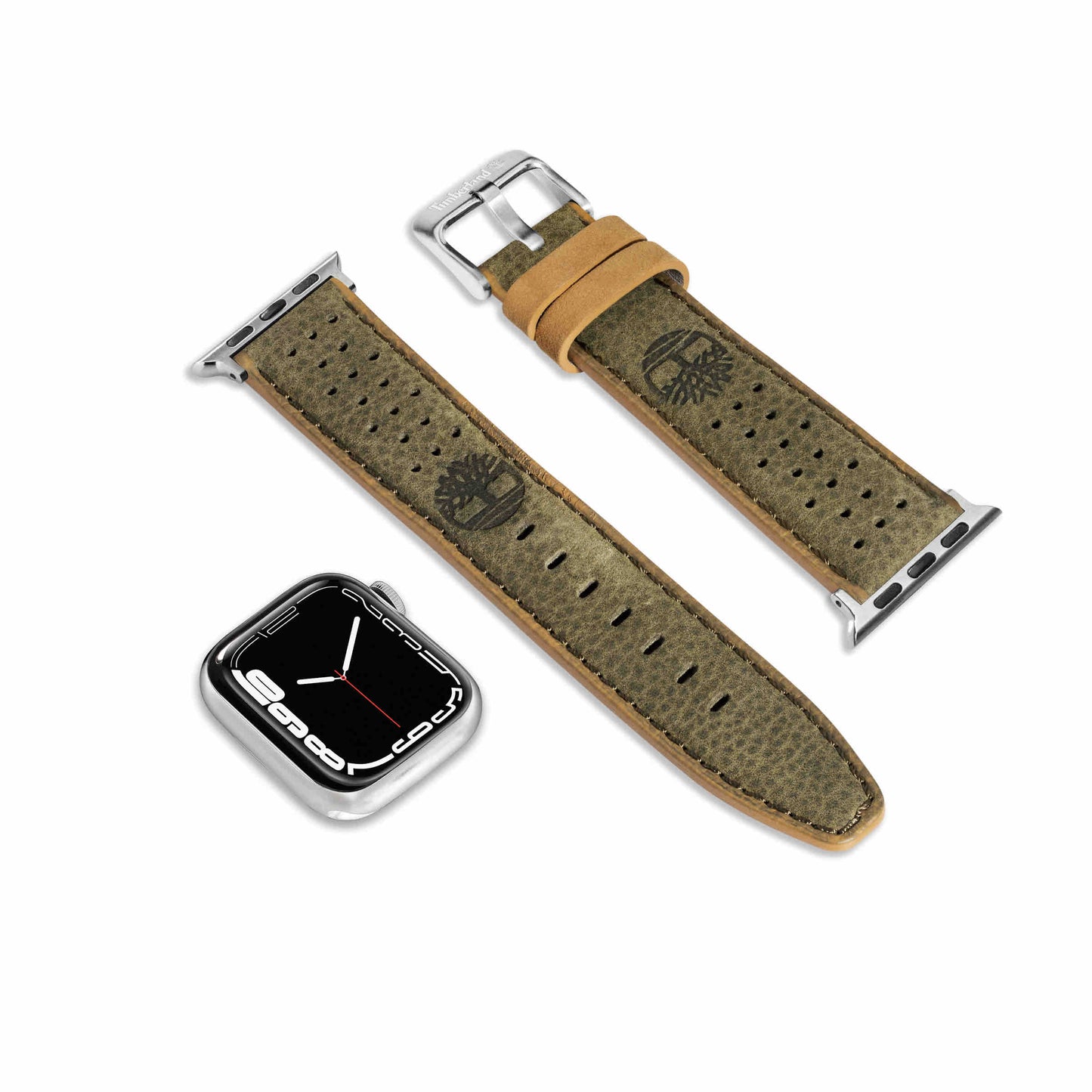 Timberland Daintree Apple Watch 38/40/41mm, Smart Watch 20mm Leather Strap - Green Leather