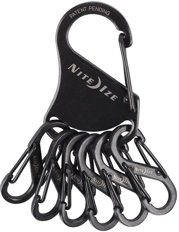 NiteIze KeyRack Steel - S-Biner® - Black