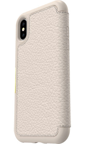 OtterBox iPhone X Strada Folio Case - Soft Opal Pale Beige